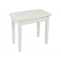 Kinsman KPB01WH Satin White Piano Stool with Storage